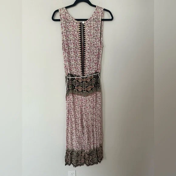 Anthropologie RAGA Ditsy Floral Lightweight Boho Romper Jumpsuit with Tie - Picture 15 of 17